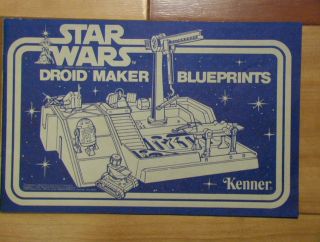 Star Wars Vintage 1977 Droid Factory Maker Blueprints Instructions Kenner C - 6