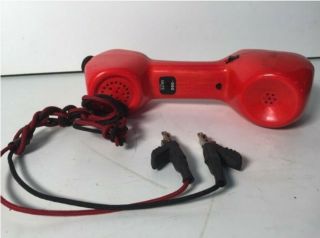 Vtg Harris - Dracon Division Ts21 Test Set Lineman Red Yellow Handset Phone