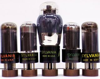 5 Vintage Sylvania 6v6gt/g Vacuum Tubes. . .  1 Money