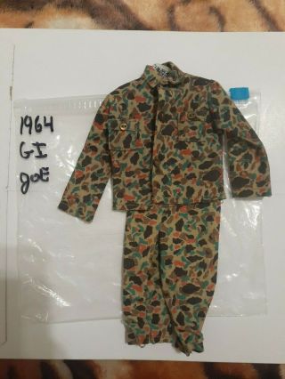 Vintage 1964 Gi Joe Hasbro Jacket Pants Clothes Uniform 2 - Piece Hong Kong