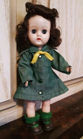 Vintage Cosmopolitan Ginger Doll.  1954 Terri Lee Tagged Girl Scout Uniform
