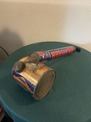 Vintage Hudson Tin Bug Sprayer Duster Insecticide Hand Pump