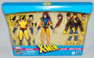 Hasbro Marvel Legends 80 Years X - Men Wolverine Jean Grey Cyclops Set