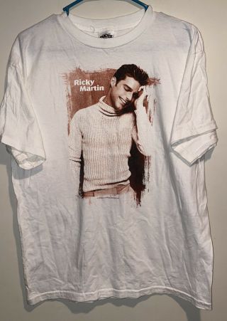 Vintage 1999 Ricky Martin Enterprises Band T - Shirt Tultex Xl