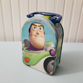 Toy Story Buzz Lightyear Small Metal Tin Lunch Box Pencil Pen Case Lunchbox