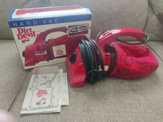 Vtg 1990 Royal Dirt Devil Hand Vac Handheld Vacuum Model 103 Made In Usa