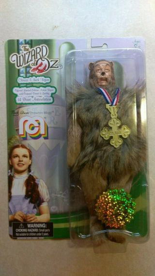 2018 Mego The Wizard Of Oz Cowardly Lion Action Figure 4922/10000 With Fur