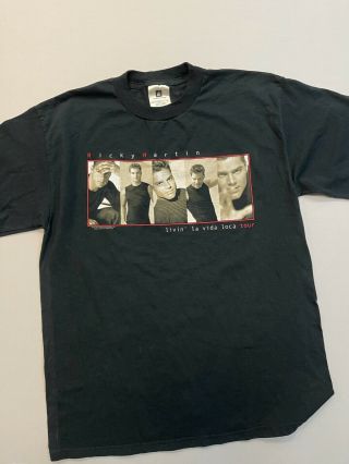 Vintage 1999 Ricky Martin Livin’ La Vida Loca Tour Winterland T - Shirt Size Large