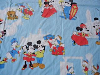 Disney Mickey Mouse Twin Sheet Set Vintage 1960 