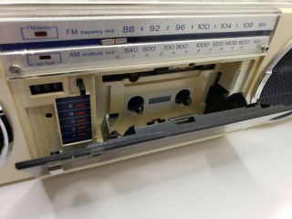 Vintage Sharp GF - 7c Boombox Deck Recorder Cassette Radio. 2