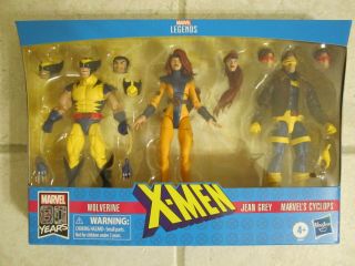 Marvel Legends X - Men 80 Years Wolverine Cyclops Jean Grey Misb