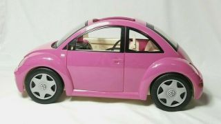 Vintage Barbie Volkswagen Vw Beetle Bug 2000 Mattel Hot Pink