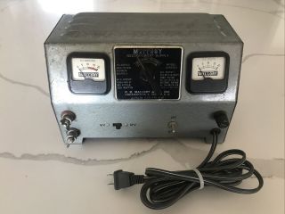 Vintage Mallory Rectopower Supply Model 12rs6d — - Powers Up / Open To Offers