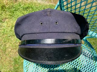 1960 ' s Vintage Chicago RETIRED Police Patrolmam Hat Navy Medium OBSOLETE 2