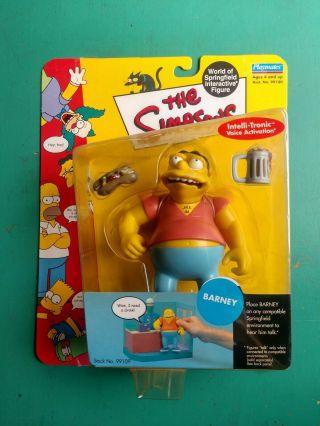 The Simpsons Barney World Of Springfield Interactive Toy Figure Series 1