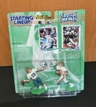 1997 Dan Marino & Bob Griese Miami Dolphins Starting Lineup Classic Doubles