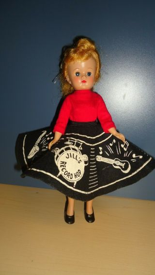 Vintage Vogue Jill 7506 - 1957 Record Hop Skirt,  Red Top & Shoes (no doll) 2