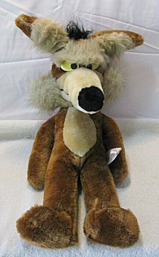Vintage 1997 Wile E Coyote Plush 1657 - Warner Bros.  Characters - 16 "