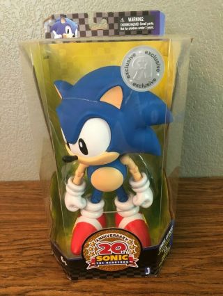 Nib Sonic The Hedgehog 10 " 20th Anniversary Deluxe Collector 