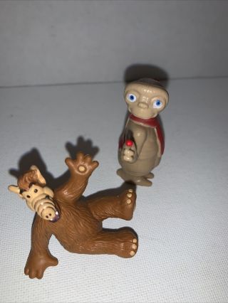 Vintage 80’s Alf & E.  T.  Mini Figurines