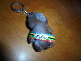 1980 Vintage Russian Olympic Bear Key Ring.