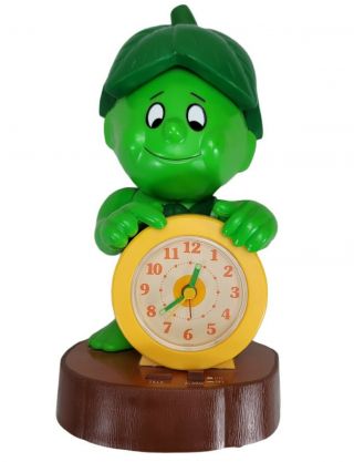 Vintage 1985 Jolly Green Giant Little Sprout Promotional Talking Alarm Clock