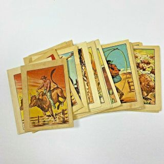 Vintage 1951 Post Cereal Hopalong Cassidy Wild West Hoppy Trading Card Singles