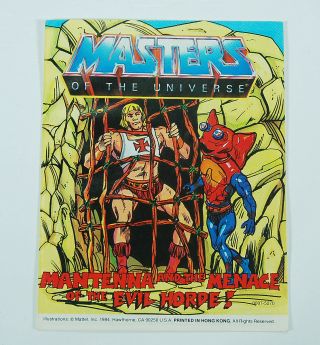 Mantenna And The Menace Of The Evil Horde Mini Comic He - Man Motu 1984