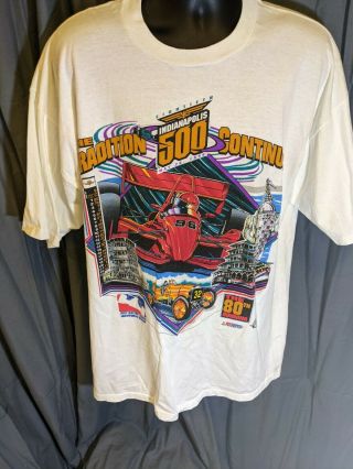Vintage 1996 Indianapolis Indy 500 Starting Field Tshirt Sz Xl Limited Print Usa