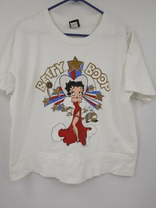 Betty Boop Diamond Dust Shirt Size Large Vintage 90 
