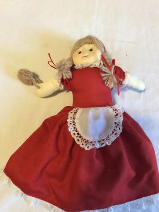 Vintage Stuffed Little Red Riding Hood: Three Dolls In One By Alma’s Designs