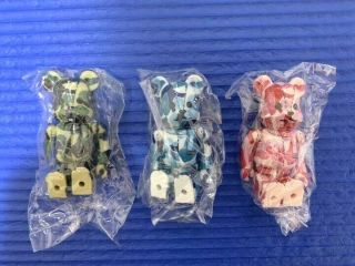 Be@rbrick 100 A Bathing Ape Bape Set Of 3 Medicom Toy Bearbrick From Japan