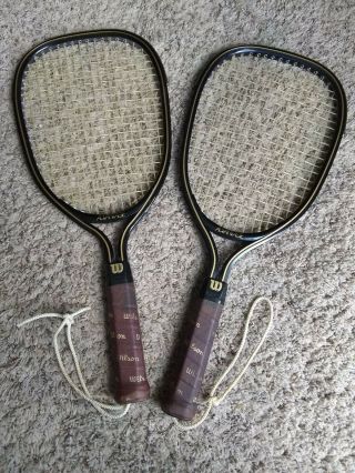 Vintage Wilson Advantage Classic Racquet Racquetball Size 4 1/8 Small - Set Of 2