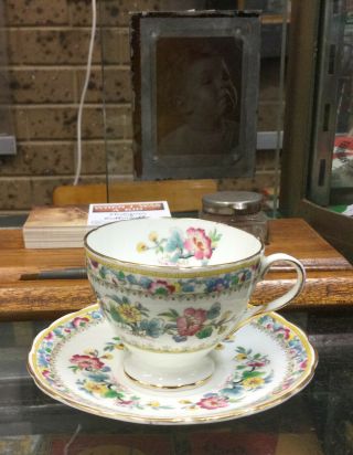 Vintage Foley Bone China Ming Rose Cup And Saucer