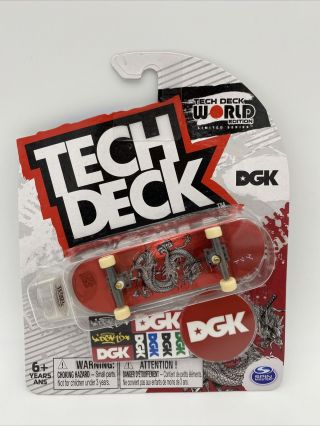 Tech Deck World Edition Limited Series Dgk Red Dragon Ultra Rare Skateboard