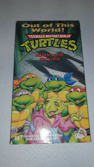 Teenage Mutant Ninja Turtles Out of this World - Return of the Turtleoid Rare VHS 2
