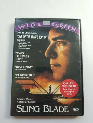 Sling Blade (dvd,  1998) Billy Bob Thornton Rare Oop,  Vintage