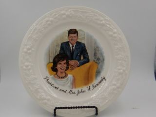 Vintage Homer Laughlin Eggshell Theme President Kennedy Dinner Plate Mrs.  John F
