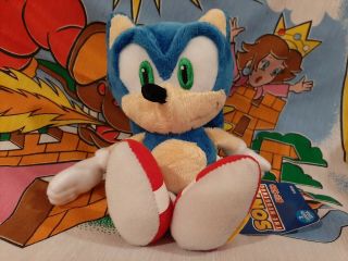Rare 2007 Official Sanei Sonic The Hedgehog S Plush Toy Figure Sega Japan Import