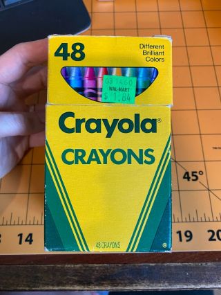 Crayola Crayons 48 Count Vintage Box With Retired Discontinued Colors,  Open Box