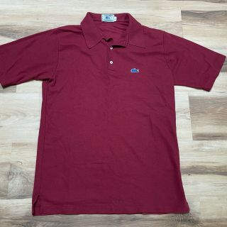 Vintage Izod Lacoste Polo Shirt Mens Large Burgundy Usa Golf Rugby Cotton