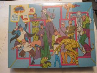 Vintage Dc Comics 1987 Jaymar Floor Puzzle Powers The Villains Exc