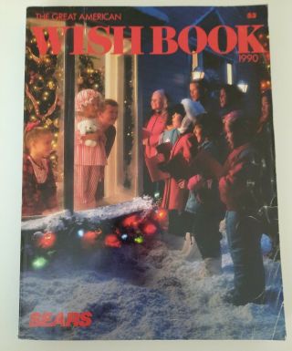1990 Sears Christmas Wish Book Vintage Toys Jewelry Clothes Stereos Decor