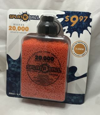 Splat R Ball Water Bead Blaster 20k Refill Pack Ammo Splatrball Splatter Ball