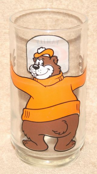 A&w Root Beer Family Restaurant - Root Bear Bear Hugging 5 1/2 " Glass Vintage