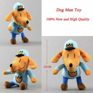 Dav Pilkey‘s 9.  5 " Dog Man Toy Figures Puppy Stuffed Plush Soft Doll For Kid Gift