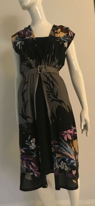 Authentic Vintage 1970’s Belted Dress