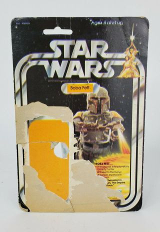 1978 Vintage Kenner Star Wars 21 Back Boba Fett Card