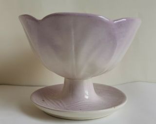 Vintage Beswick Footed Dessert Bowl (purple).