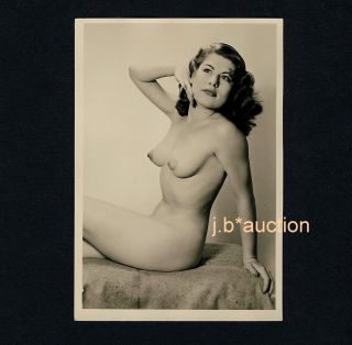 68 RÖssler Aktfoto / Nude Woman Study Vintage 1950s Studio Photo - No Pc